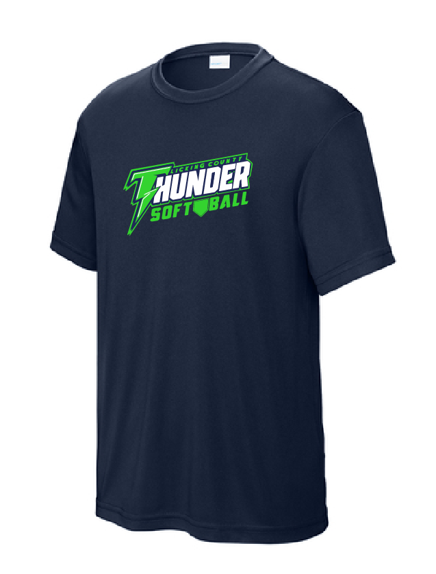 Thunder Softball Men's Poly Short Sleeve Tee