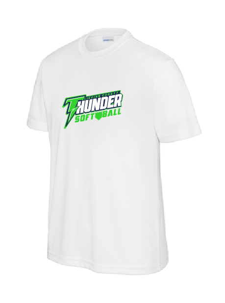 Thunder Softball Youth Short Sleeve Poly Tee