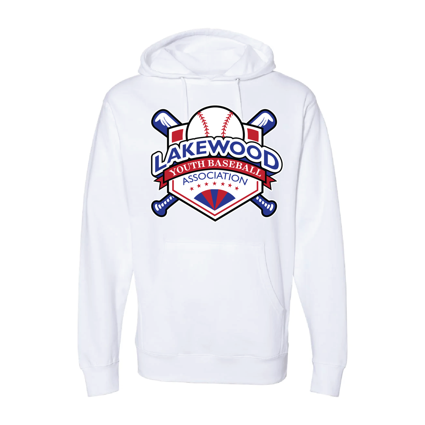 Adult Hooded Sweatshirt - Lakewood Youth Baseball Association (LYBA)