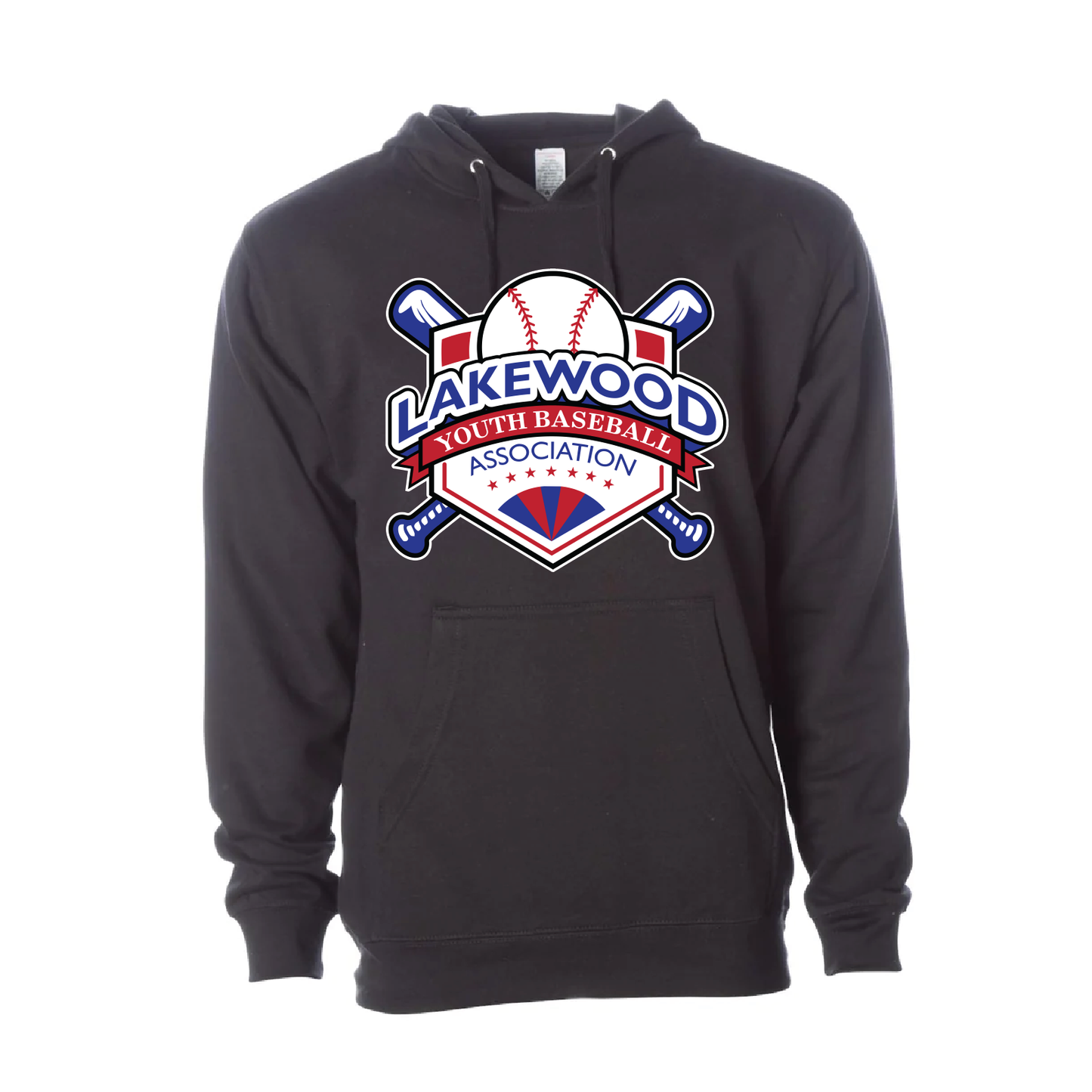 Adult Hooded Sweatshirt - Lakewood Youth Baseball Association (LYBA)