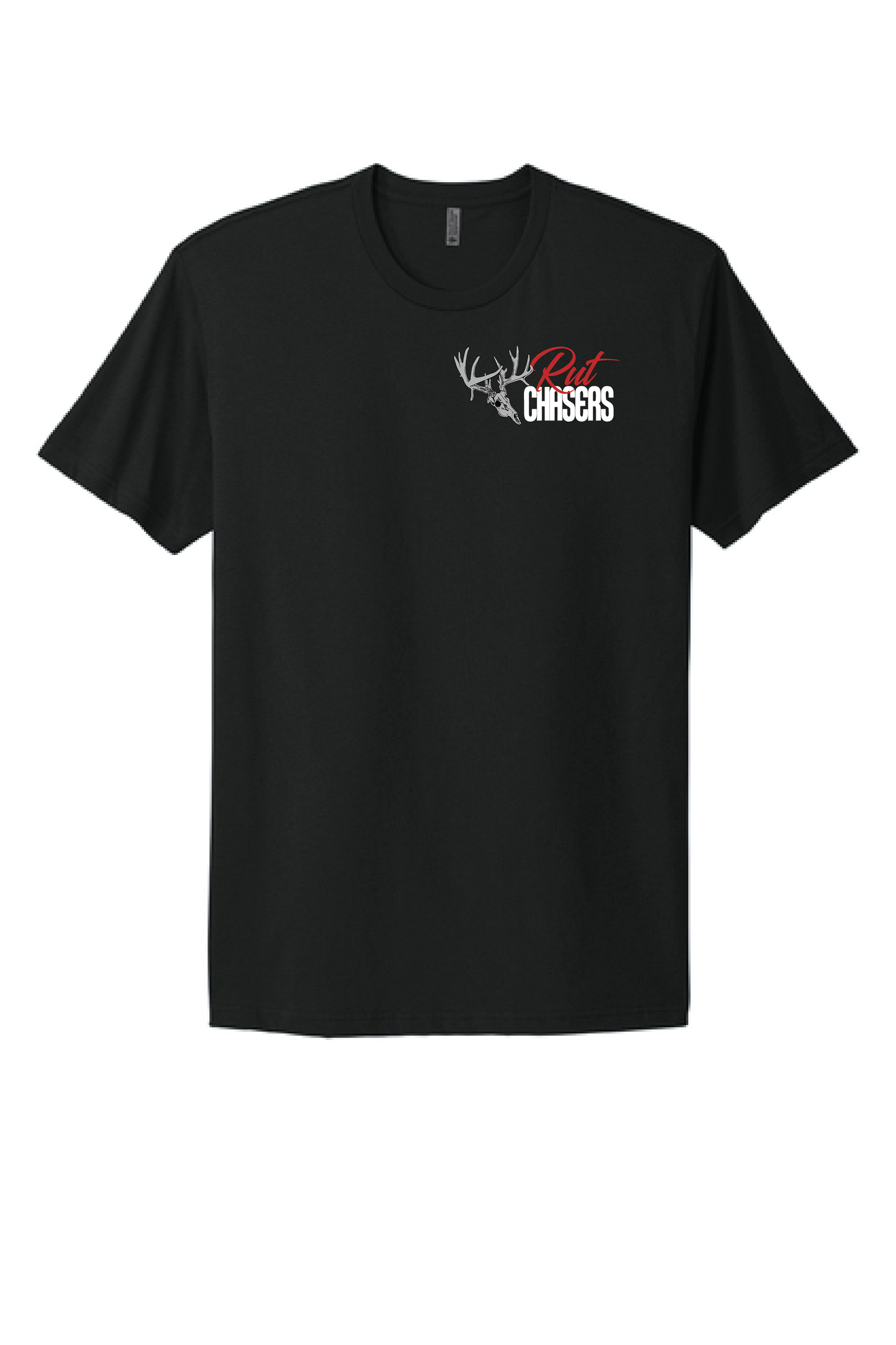 Rut Chasers T-Shirts Left Chest and Back Logo