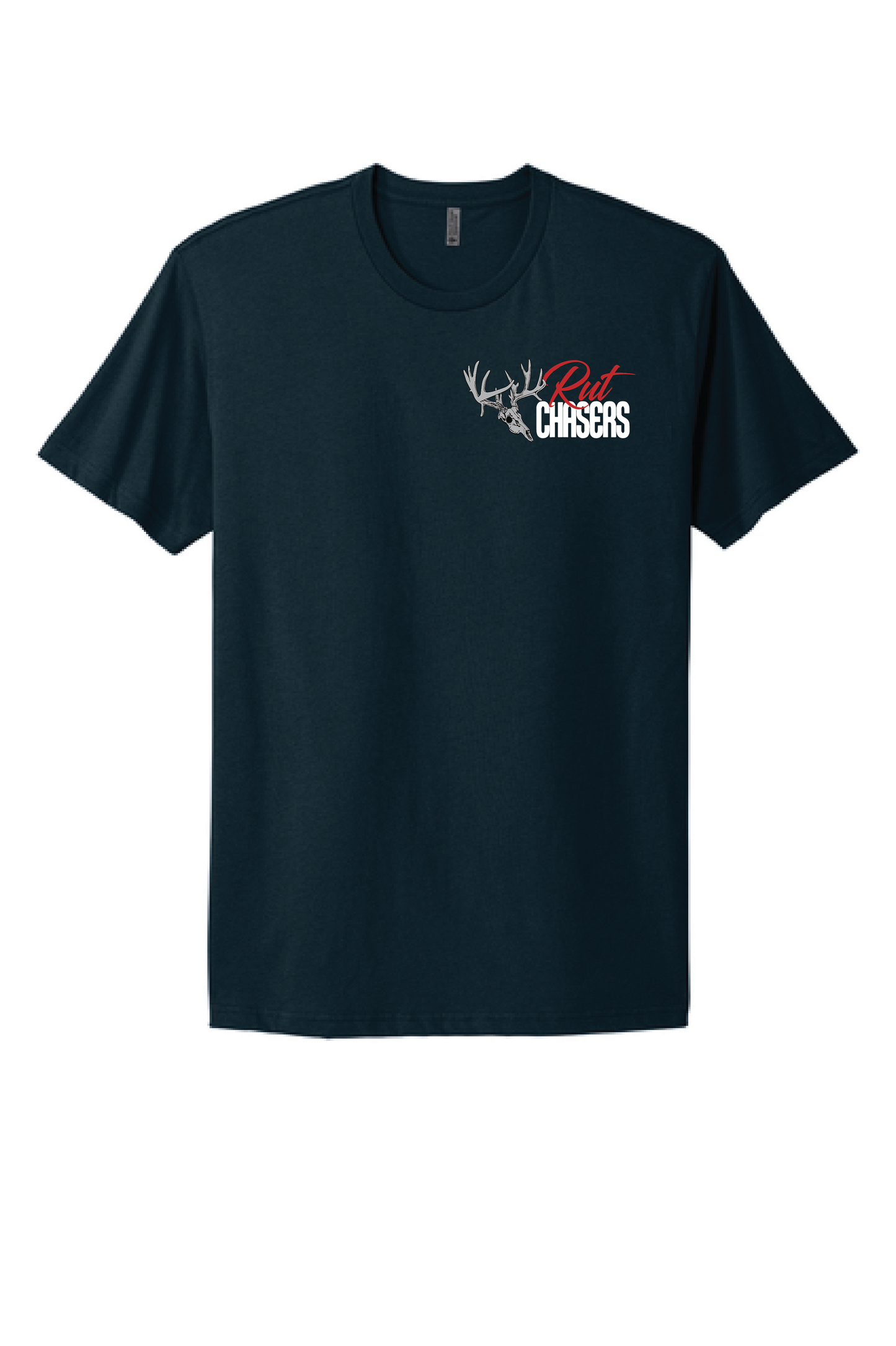 Rut Chasers T-Shirts Left Chest and Back Logo