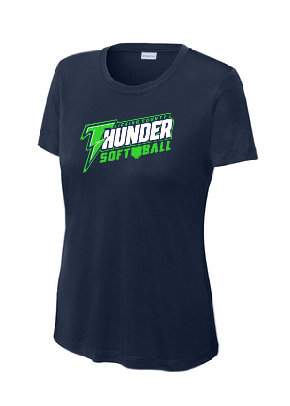 Thunder Softball Women's Poly Short Sleeve Tee