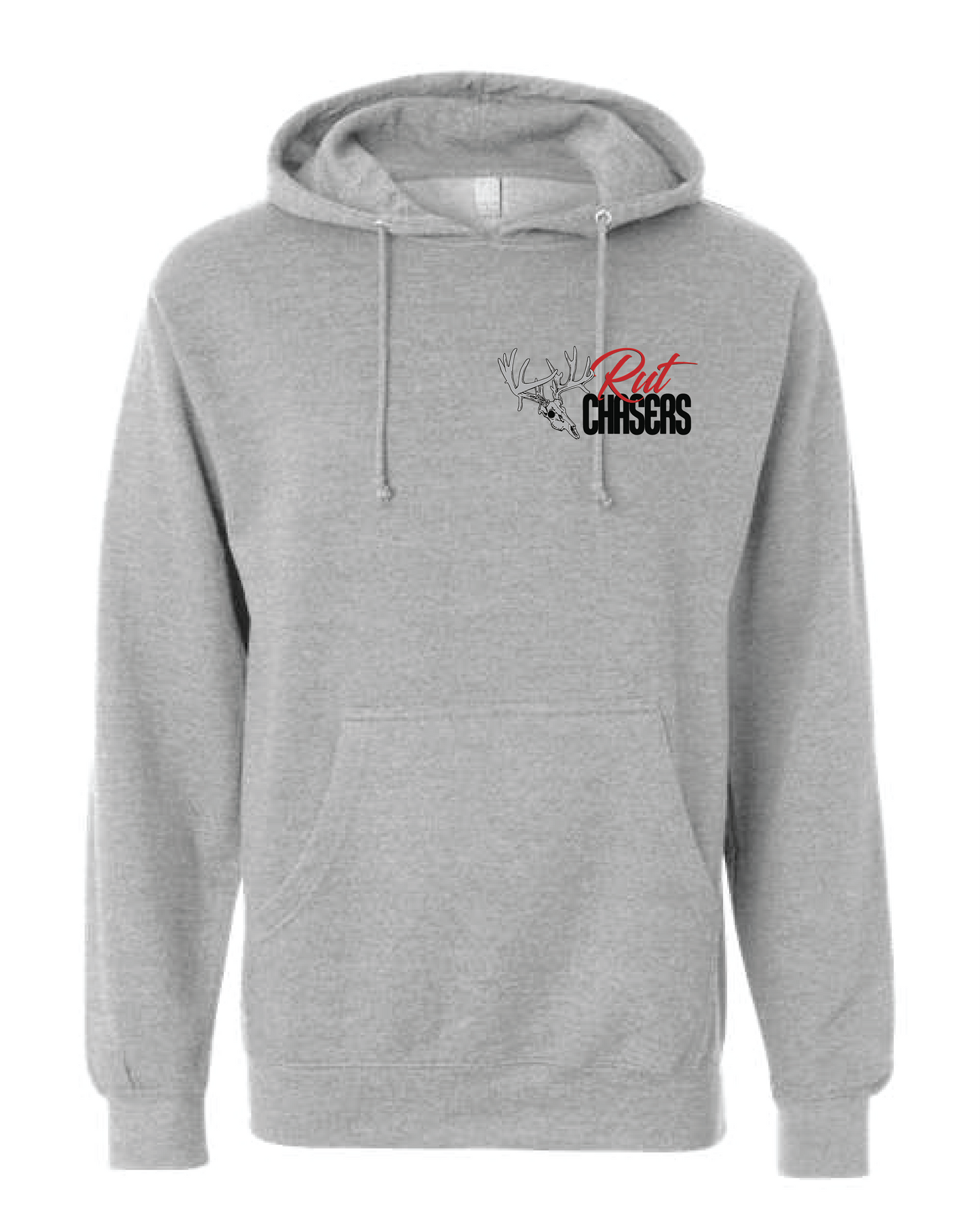 Rut Chaser Hoodie Left Chest with Back Logo