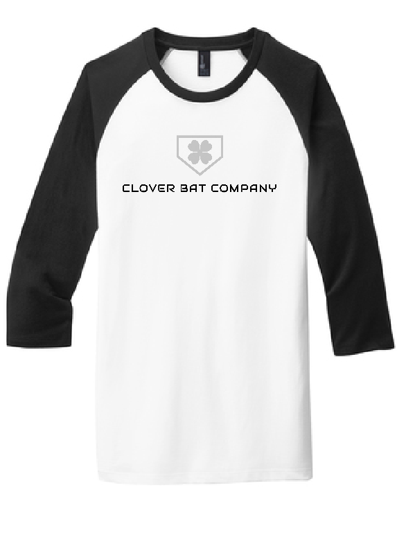 Clover Bat Company Raglan 3/4 Sleeve Tee