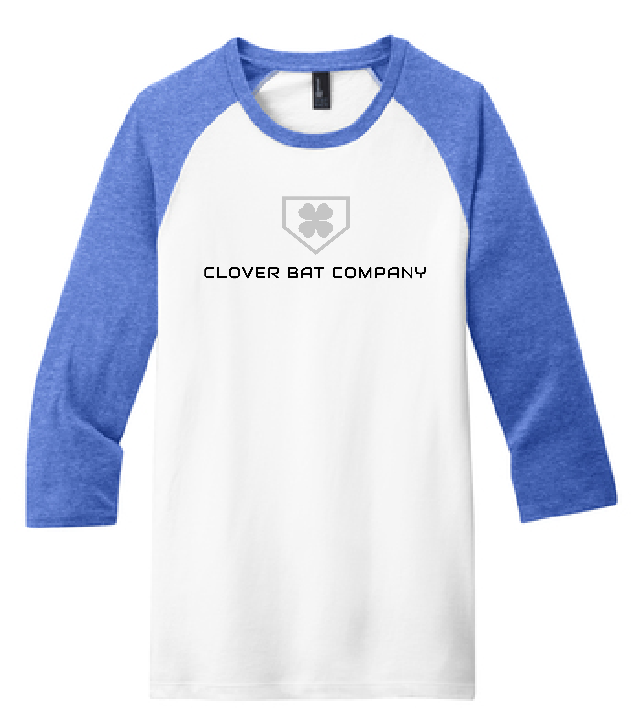 Clover Bat Company Raglan 3/4 Sleeve Tee