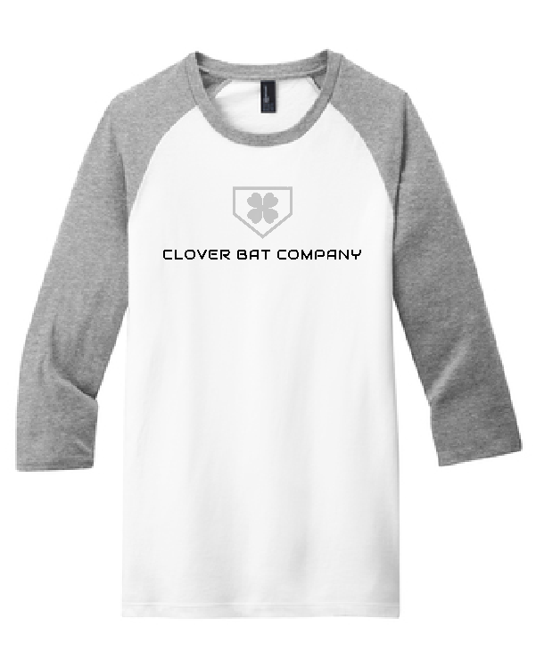 Clover Bat Company Raglan 3/4 Sleeve Tee