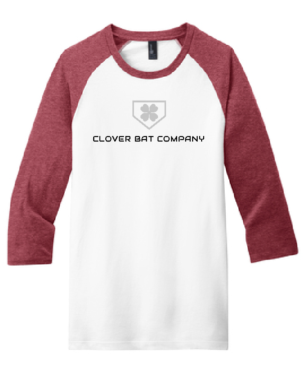 Clover Bat Company Raglan 3/4 Sleeve Tee